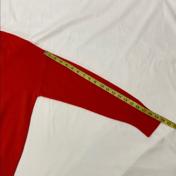 Madewell Women’s Orange,Cashmere,V-Neck Long Sleeve Sweater.Size- Medium - Picture 10 of 14